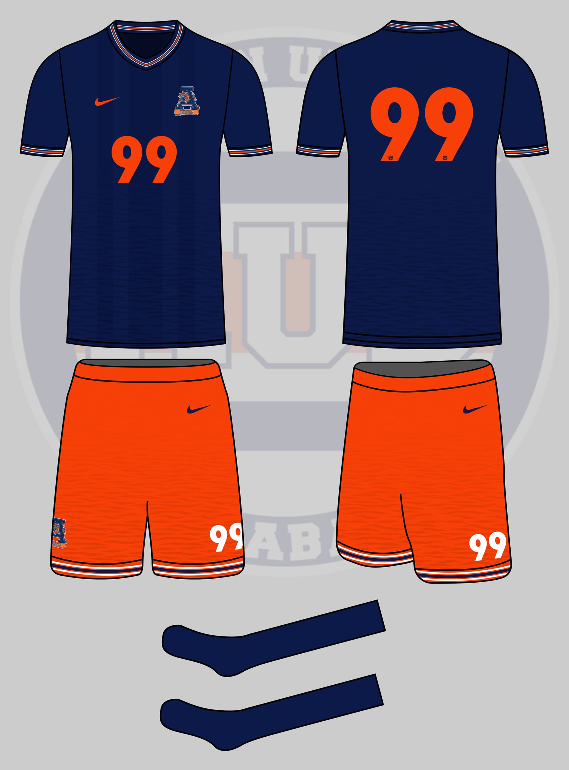 A crazy concept featuring a new design for Auburn Softball, including the vintage leaping tiger through the A logo and subtle tiger stripes.