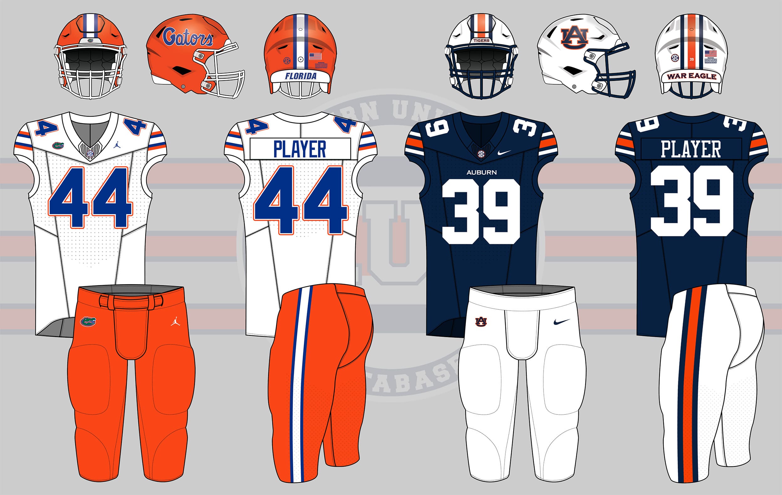 2026 Auburn Tigers versus Florida Gators in Auburn, Alabama. Florida won 44-39.