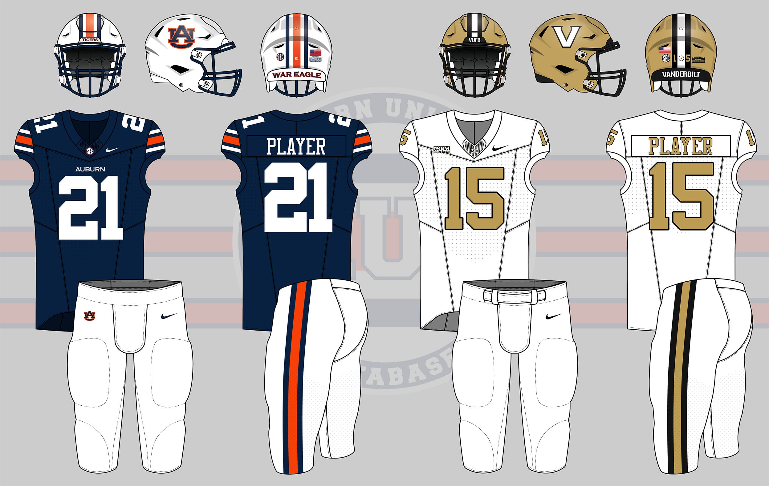 2026 Auburn Tigers versus Vanderbilt Commodores in Auburn, Alabama. Florida won 21-15.